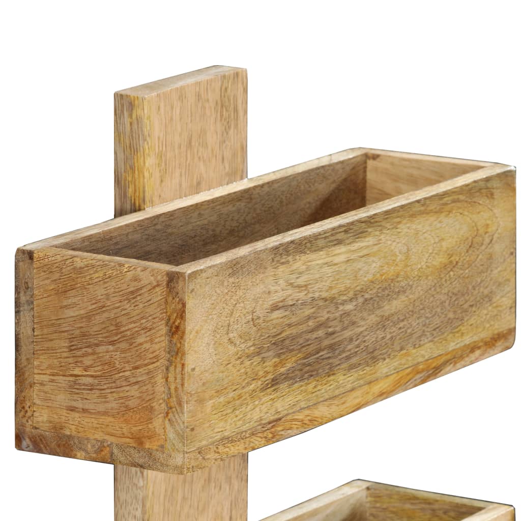 vidaXL Ραφιέρα Τοίχου για Περιοδικά 30x11x72 εκ. από Μασίφ Ξύλο Μάνγκο