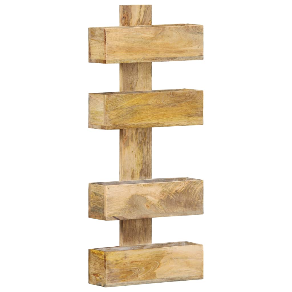 vidaXL Ραφιέρα Τοίχου για Περιοδικά 30x11x72 εκ. από Μασίφ Ξύλο Μάνγκο