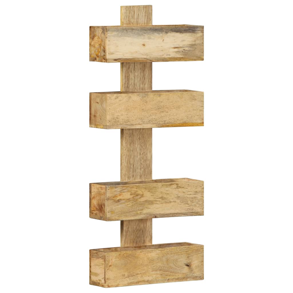 vidaXL Ραφιέρα Τοίχου για Περιοδικά 30x11x72 εκ. από Μασίφ Ξύλο Μάνγκο