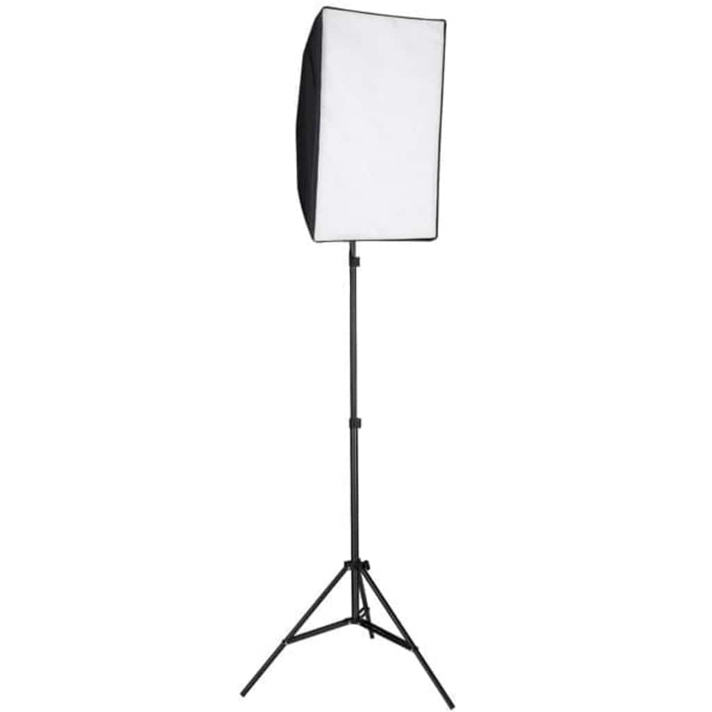 vidaXL Κιτ Στούντιο Φωτογράφισης με Φόντο και Softbox