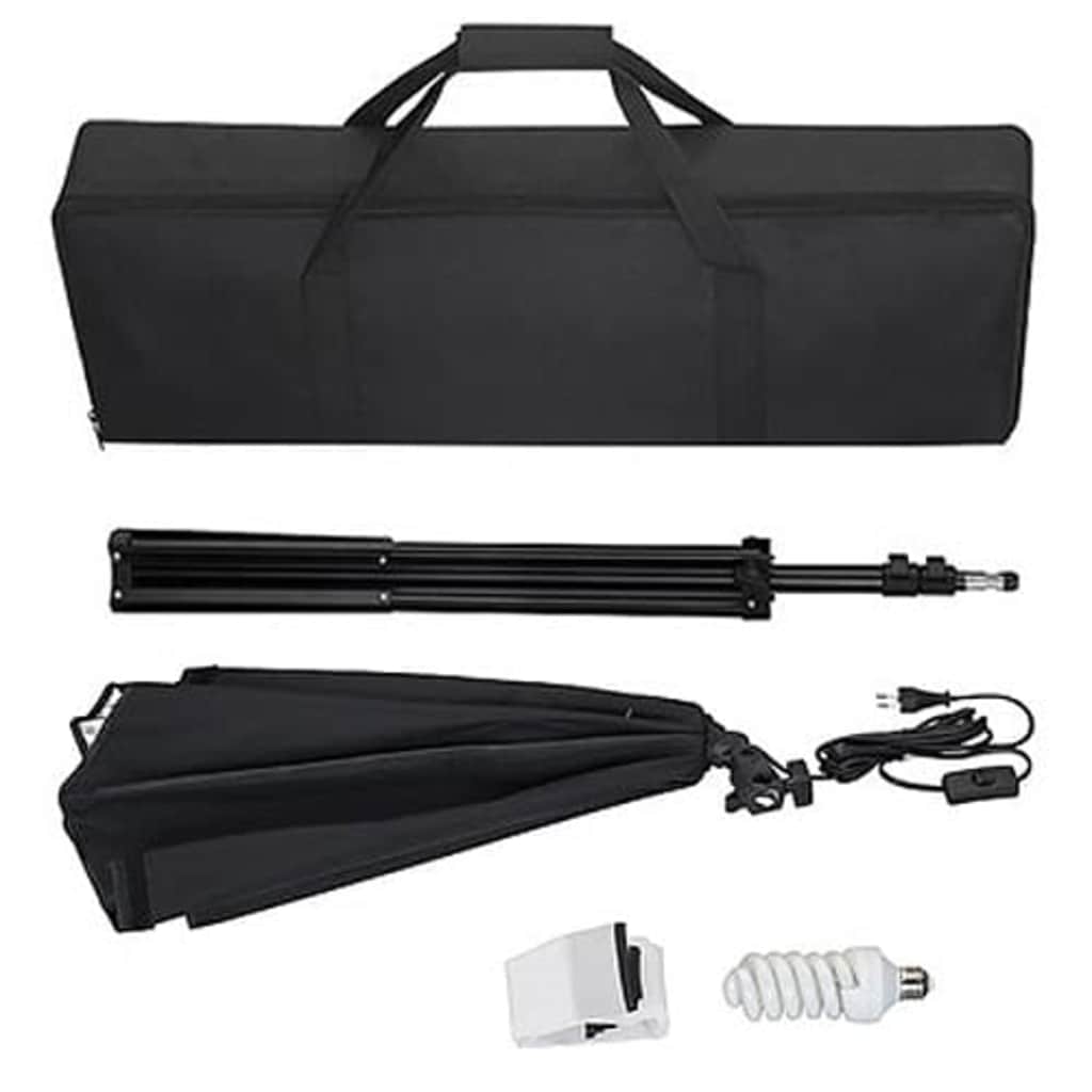vidaXL Κιτ Στούντιο Φωτογράφισης με Φόντο και Softbox