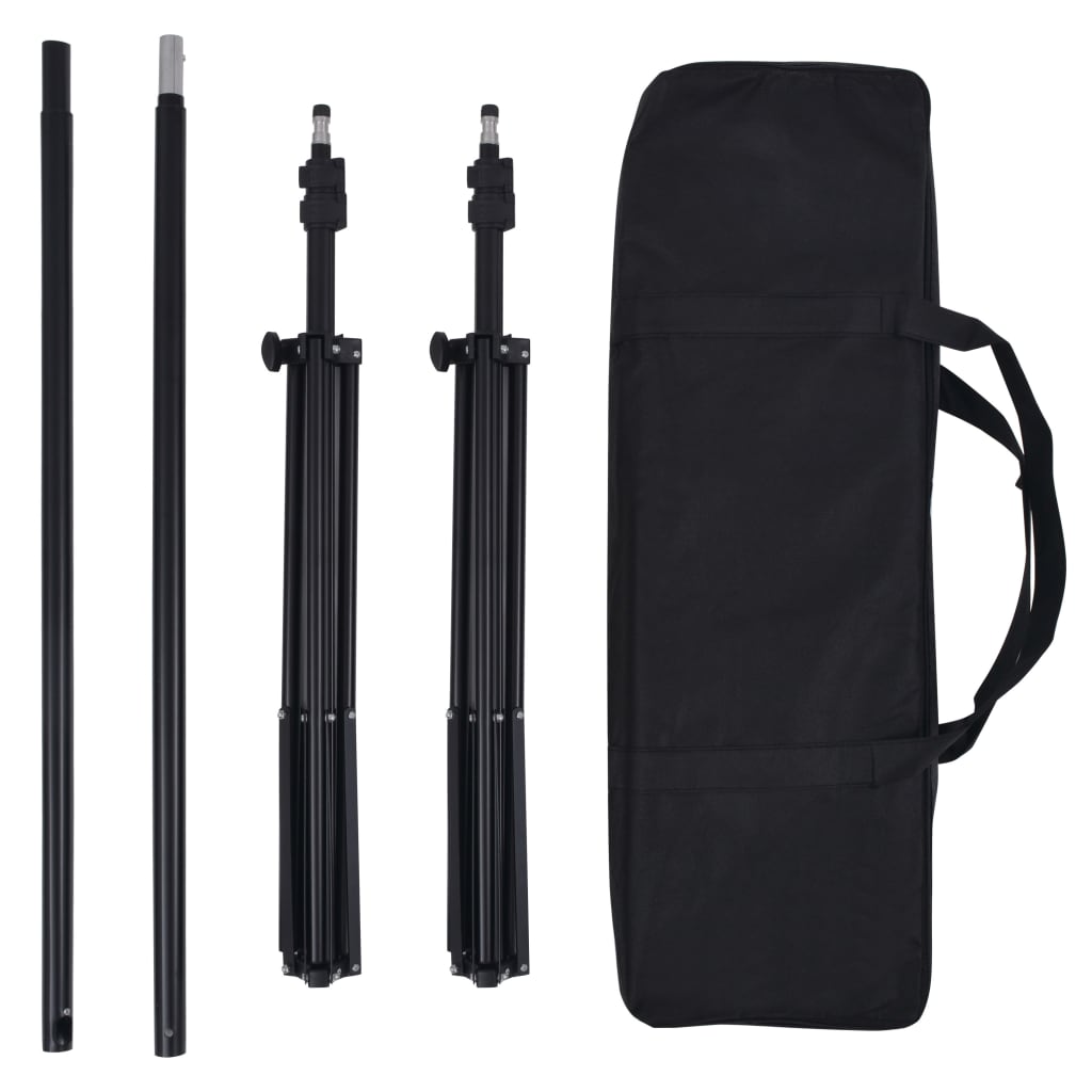 vidaXL Κιτ Φωτισμού Φωτογραφικού Στούντιο με Softbox και Φόντα