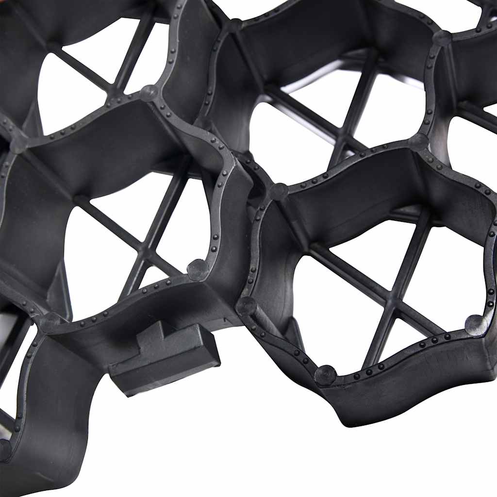 vidaXL Πλέγμα Γκαζόν 16 τεμ. Μαύρο 60 x 40 x 3 εκ. Πλαστικό