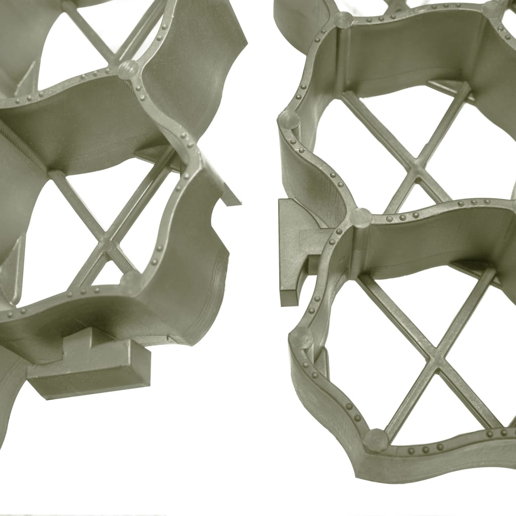 vidaXL Πλέγμα Γκαζόν 16 τεμ. Πράσινο 60 x 40 x 3 εκ. Πλαστικό