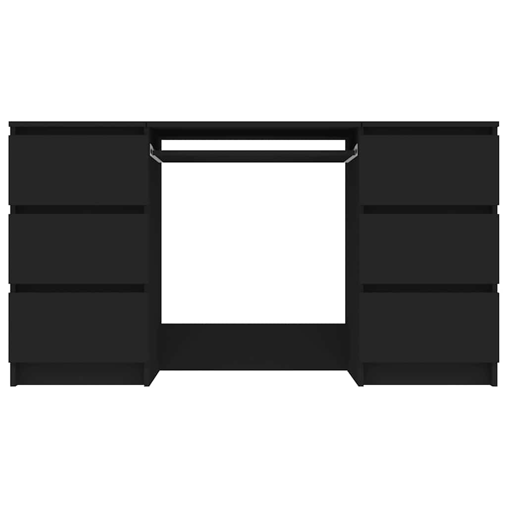 vidaXL Γραφείο Μαύρο 140 x 50 x 77 εκ. από Επεξ. Ξύλο