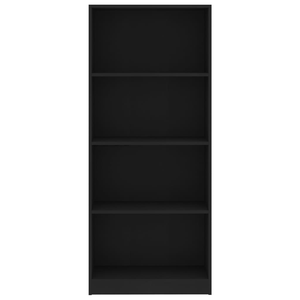 vidaXL Βιβλιοθήκη με 4 Ράφια Λευκή 60 x 24 x 142 εκ. από Επεξ. Ξύλο