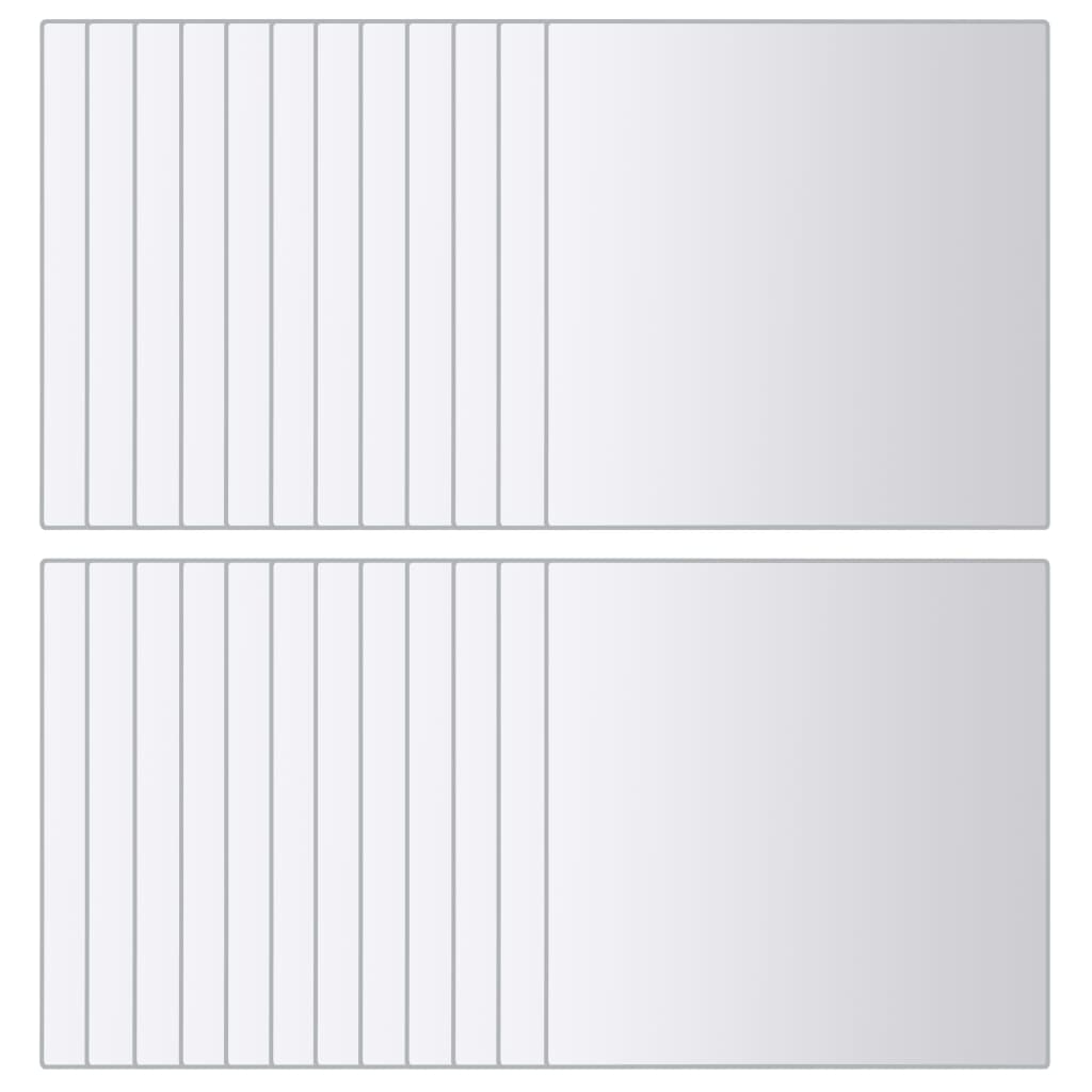 vidaXL Πλακάκια Καθρέφτη Τετράγωνα 48 τεμ. από Γυαλί