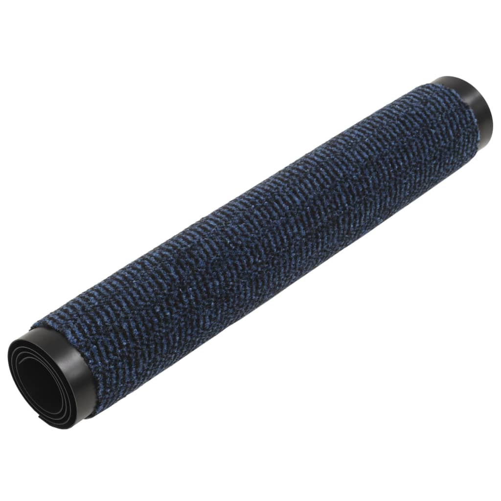 vidaXL Πατάκια Απορροφητικά Σκόνης 2 τεμ. Ορθογώνια Μπλε 80x120 εκ.