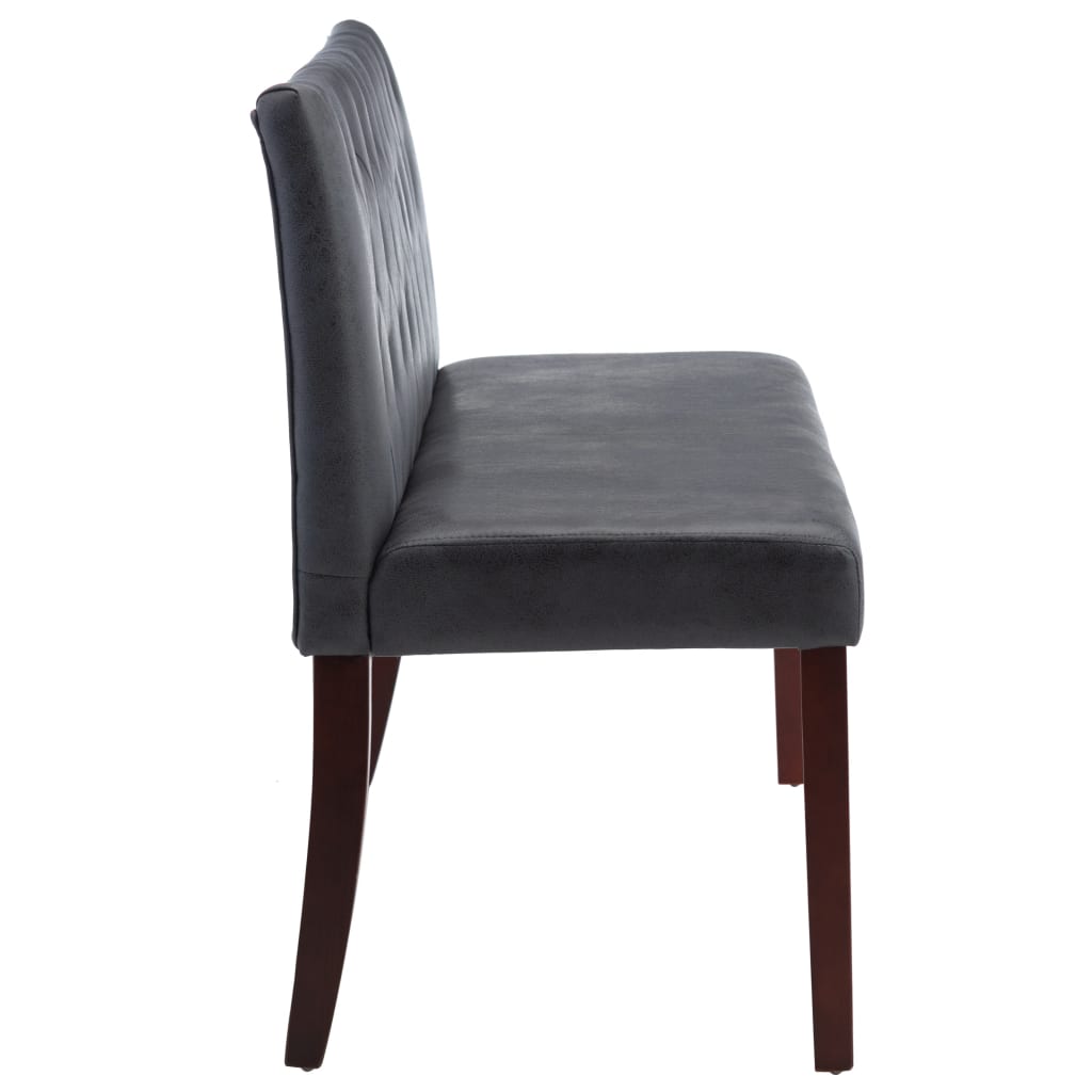 vidaXL Παγκάκι Γκρι 148,5 εκ. από Συνθετικό Καστόρι