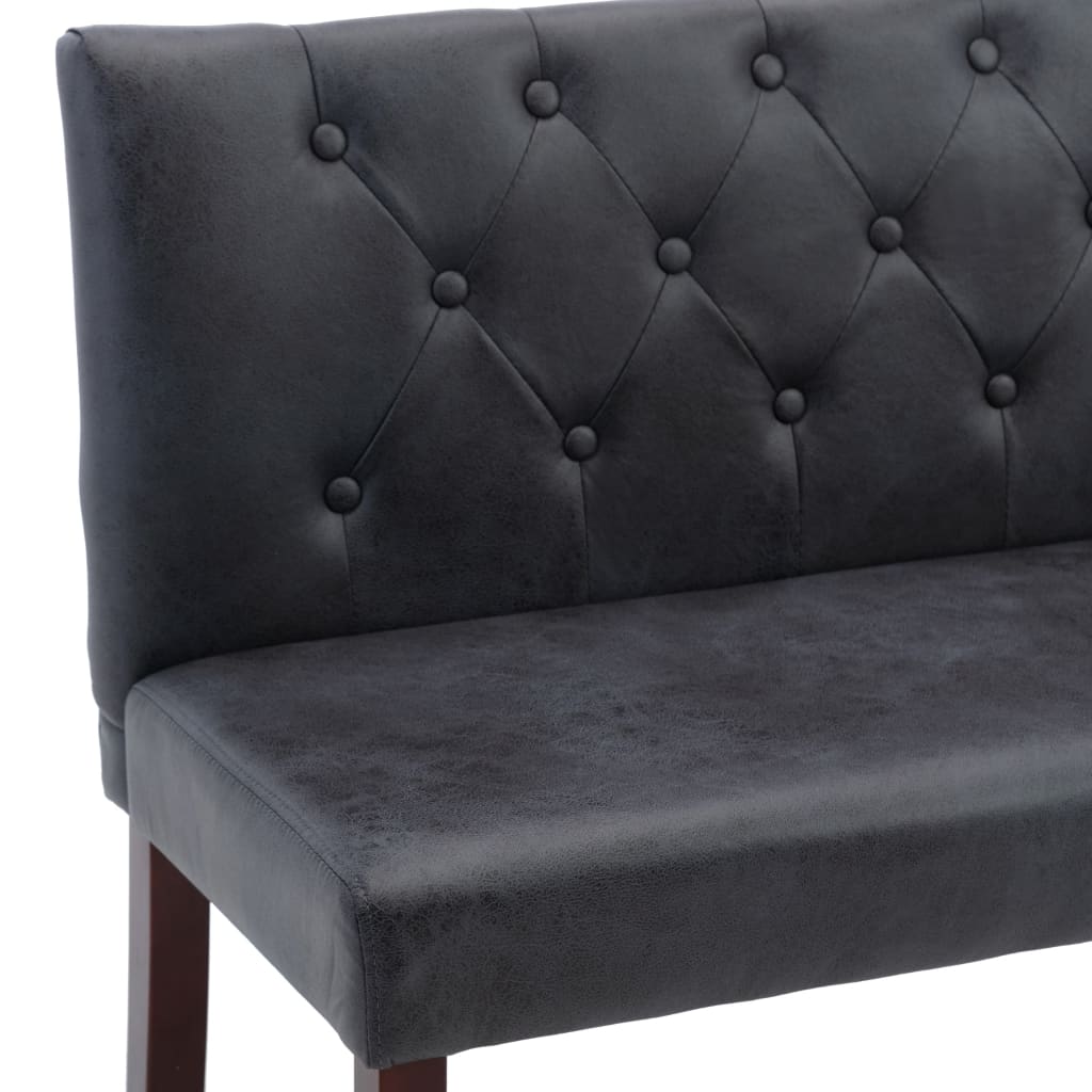 vidaXL Παγκάκι Γκρι 148,5 εκ. από Συνθετικό Καστόρι