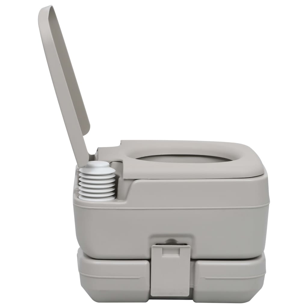 vidaXL Τουαλέτα Κάμπινγκ Φορητή Γκρι 10+10 Λίτρα