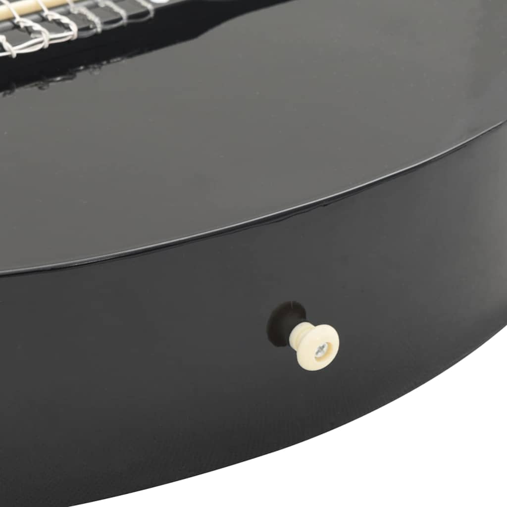vidaXL Κιθάρα Western Classical Cutaway με 6 Χορδές Μαύρη 38"