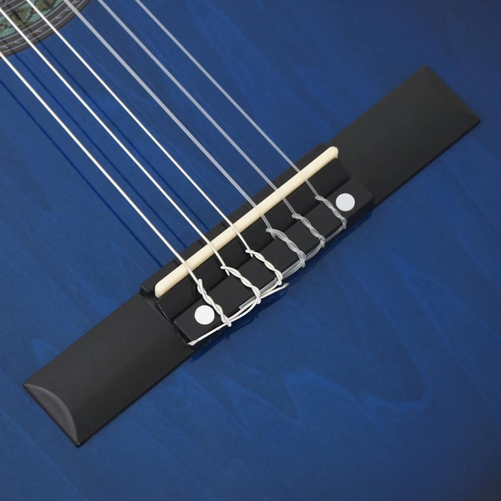 vidaXL Κιθάρα Western Classical Cutaway Μπλε με Ισοσταθμιτή 6 Χορδές