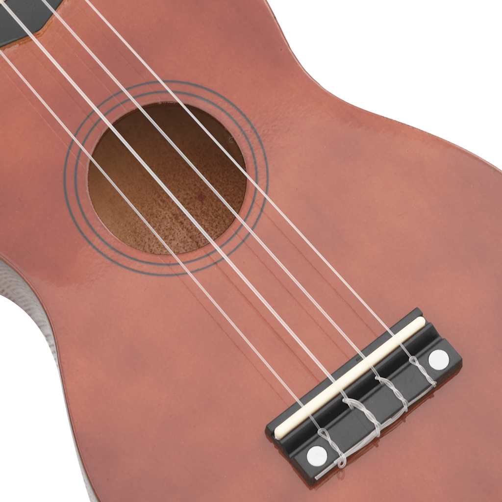 vidaXL Γιουκαλίλι Σοπράνο Σετ Παιδικό Σκούρο Ξύλο 21'' με Θήκη