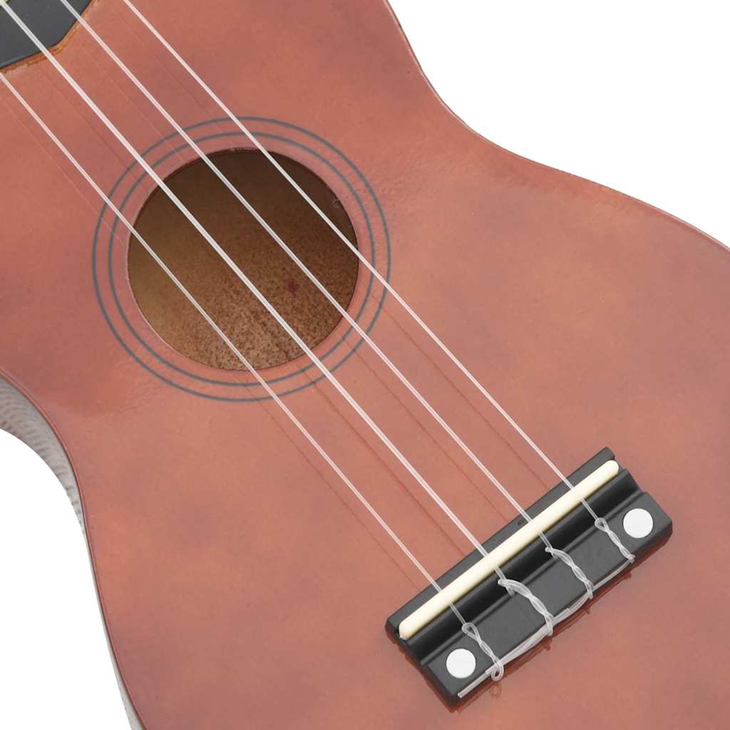 vidaXL Γιουκαλίλι Σοπράνο Σετ Παιδικό Σκούρο Ξύλο 23'' με Θήκη