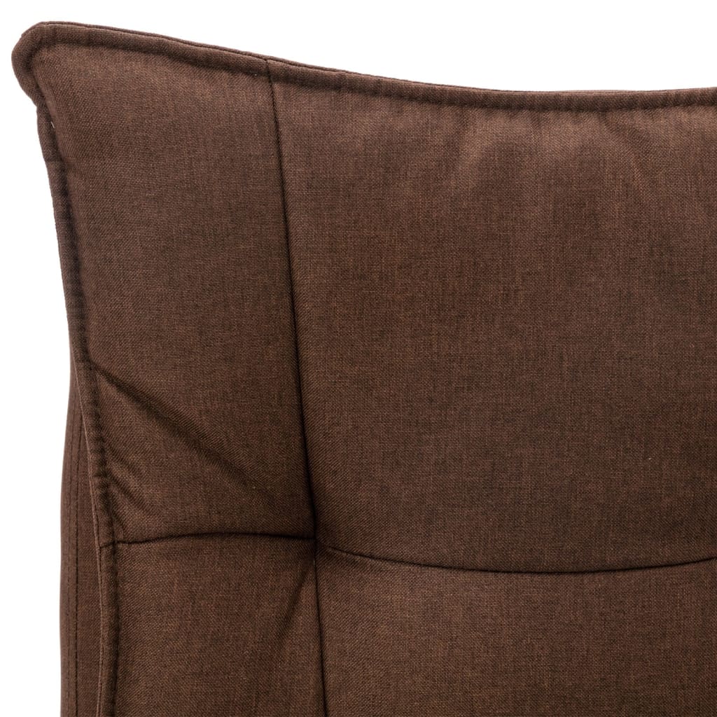 vidaXL Πολυθρόνα Γραφείου Μασάζ Καφέ Υφασμάτινη