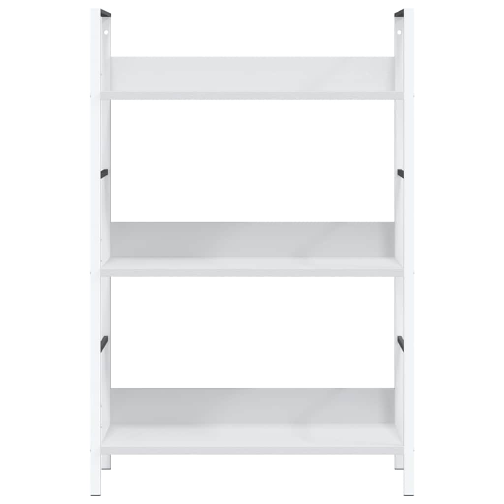 vidaXL Ραφιέρα 3 Επιπέδων Λευκή 60x27,6x90,5 εκ. Επεξεργασμένο Ξύλο