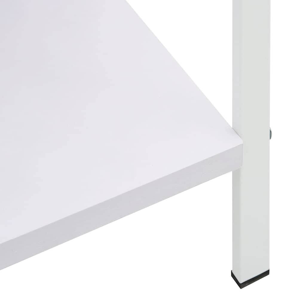 vidaXL Ραφιέρα 3 Επιπέδων Λευκή 60x27,6x90,5 εκ. Επεξεργασμένο Ξύλο