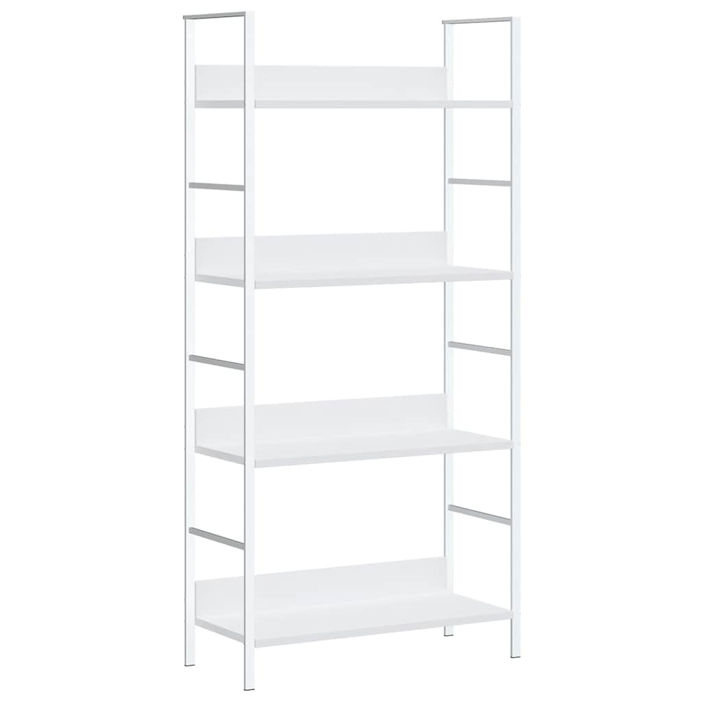 vidaXL Ραφιέρα 4 Επιπέδων Λευκή 60x27,6x124,5 εκ. Επεξεργασμένο Ξύλο
