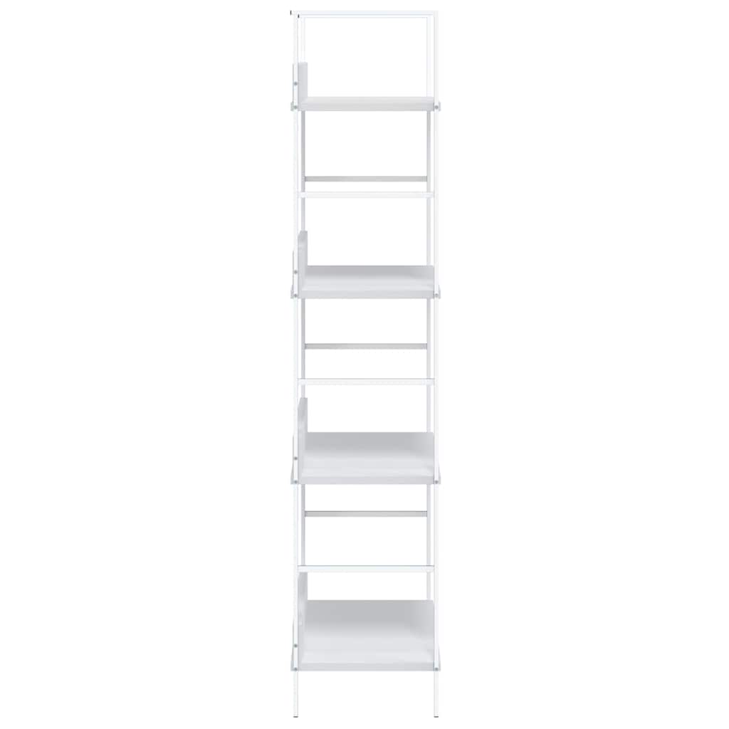 vidaXL Ραφιέρα 4 Επιπέδων Λευκή 60x27,6x124,5 εκ. Επεξεργασμένο Ξύλο