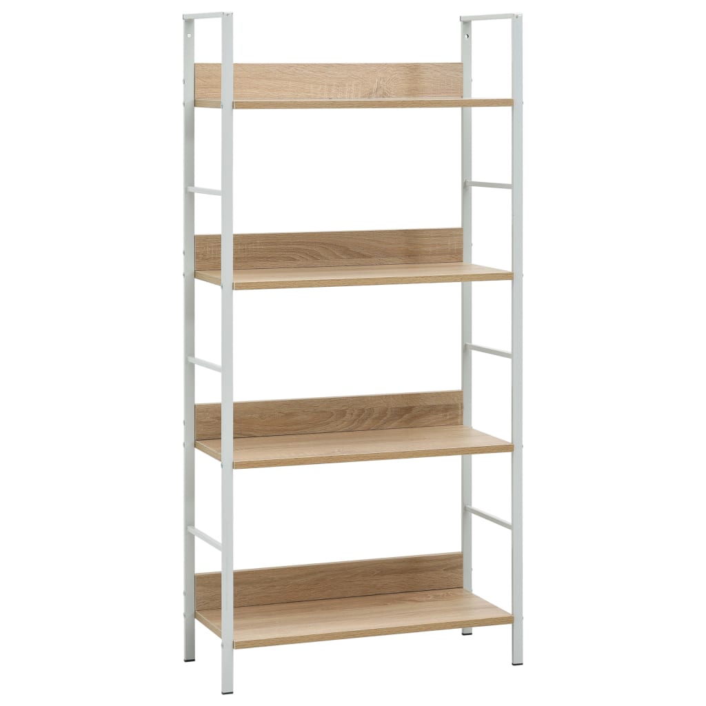 vidaXL Ραφιέρα 4 Επιπέδων Δρυς 60x27,6x124,5 εκ. Επεξεργασμένο Ξύλο