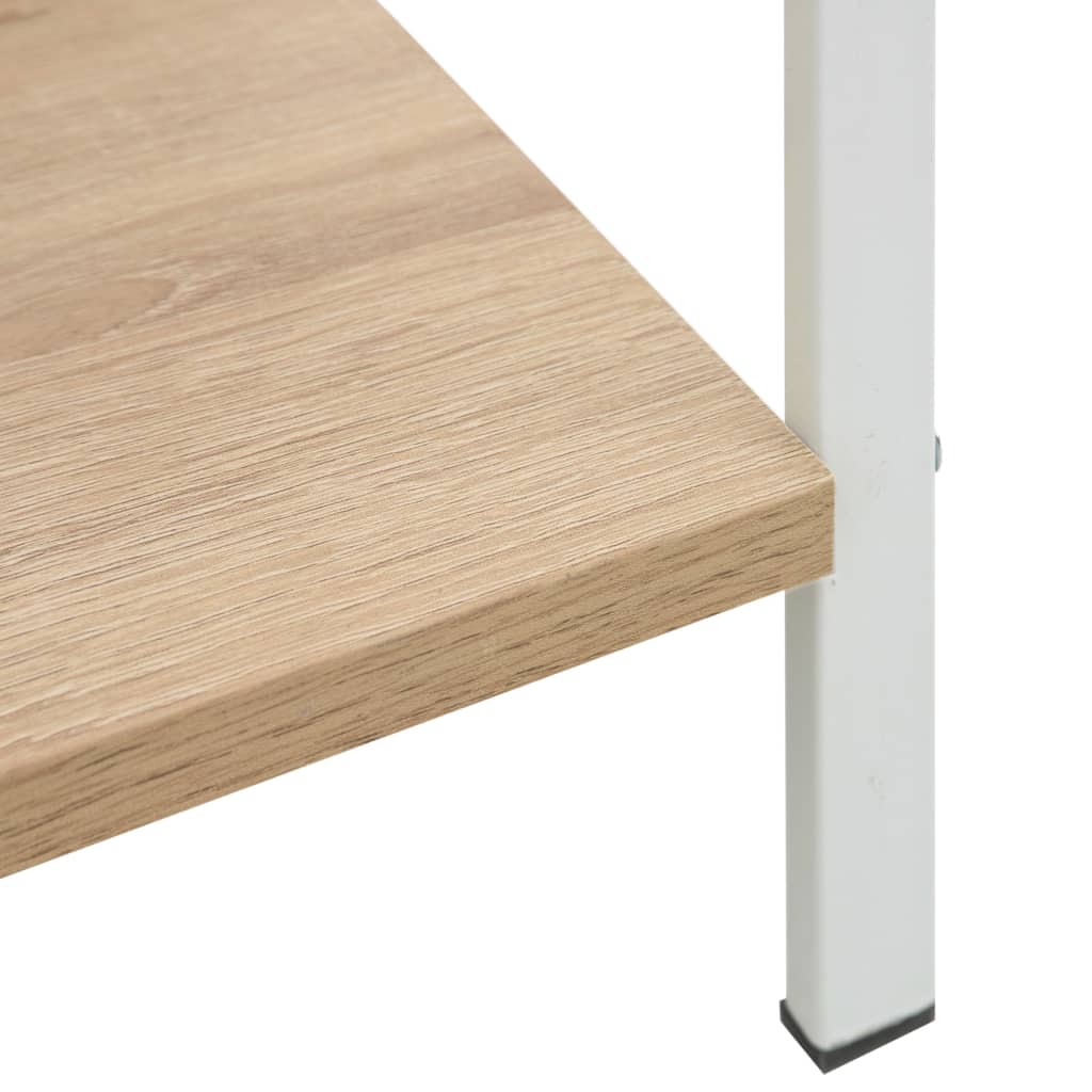 vidaXL Ραφιέρα 4 Επιπέδων Δρυς 60x27,6x124,5 εκ. Επεξεργασμένο Ξύλο