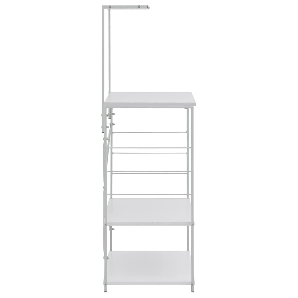 vidaXL Ντουλάπι Φούρνου Μικροκυμάτων Λευκό 60x39,6x123 εκ. Επεξ. Ξύλο