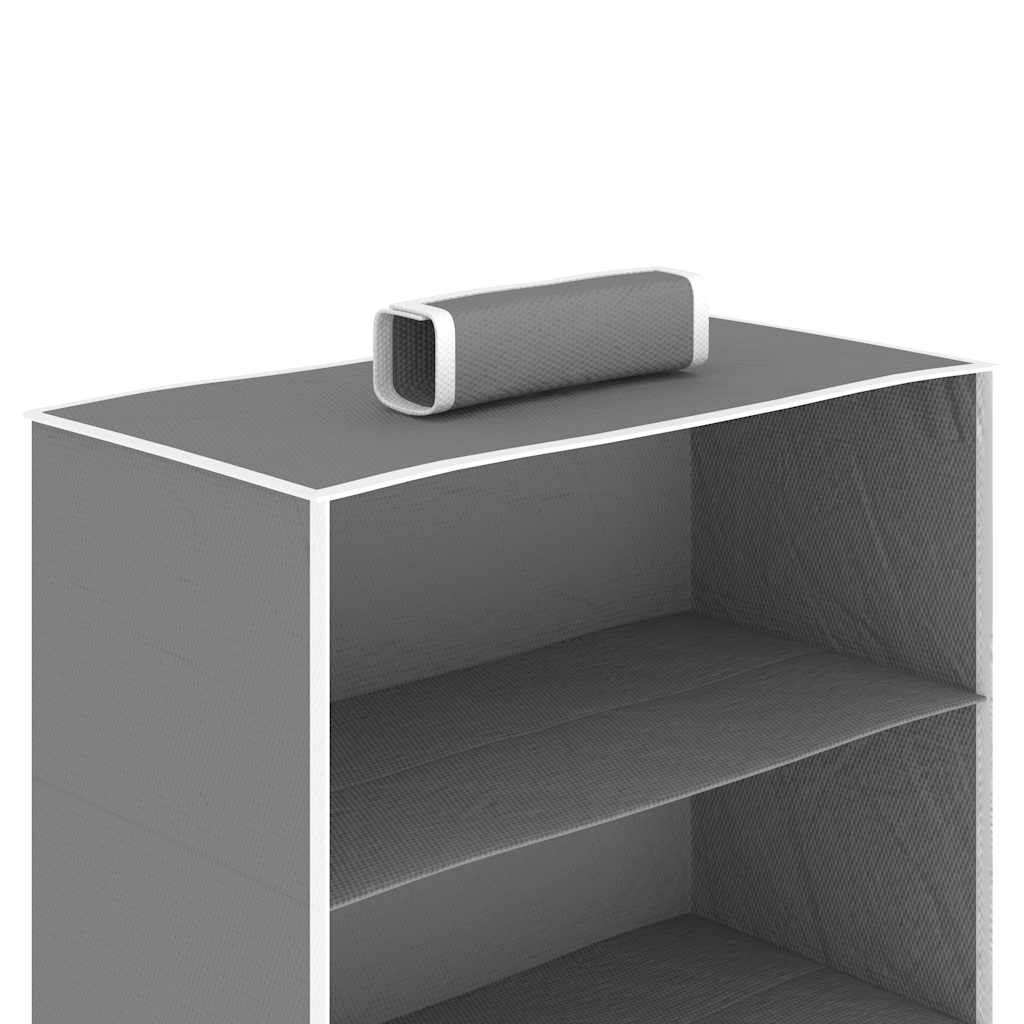 vidaXL Κρεμαστές Θήκες Ρούχων Ντουλάπας 2 τεμ. με 10 Ράφια Υφασμάτινες