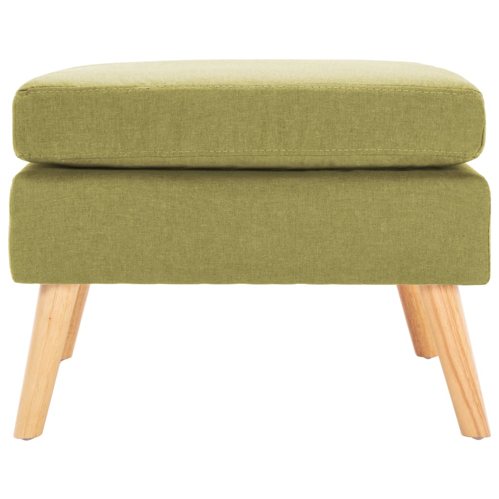 vidaXL Σκαμπό/Υποπόδιο Πράσινο Υφασμάτινο