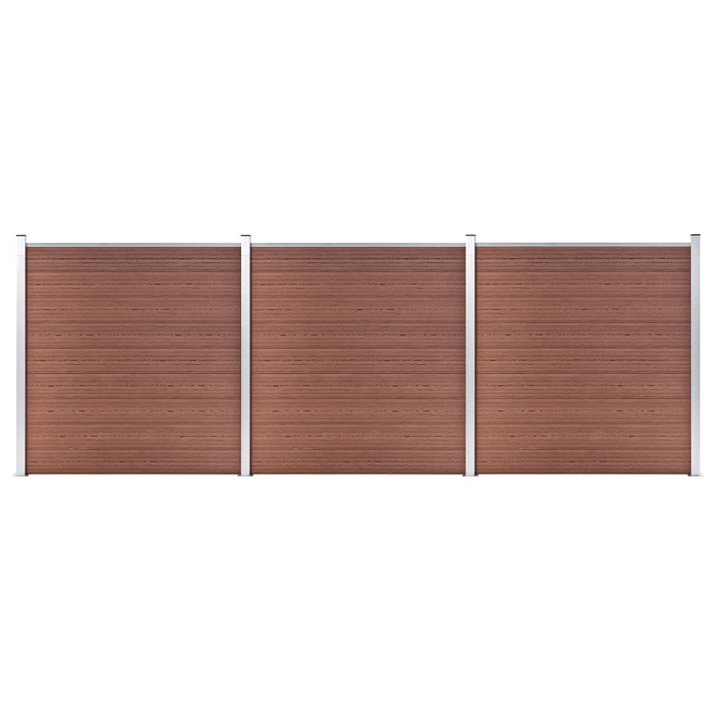 vidaXL Πάνελ Περίφραξης Καφέ 526 x 186 εκ. από WPC