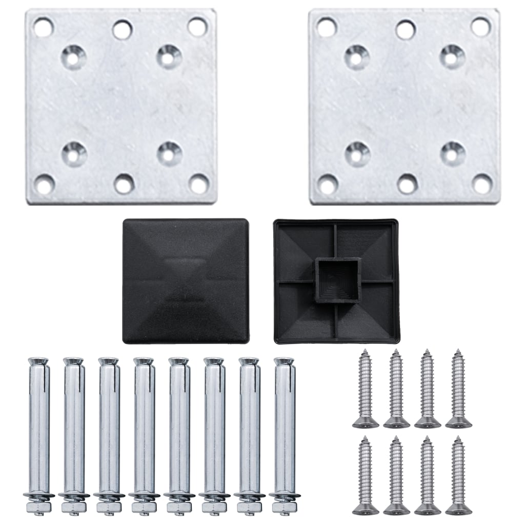 vidaXL Πάνελ Περίφραξης Γκρι 353 x 106 εκ. από WPC