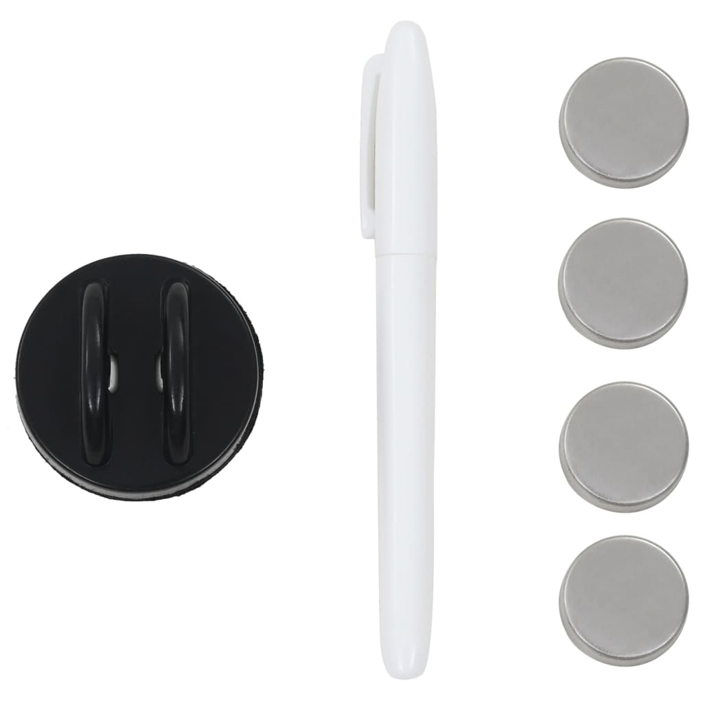 vidaXL Πίνακας Επιτοίχιος Μαγνητικός 40 x 40 εκ. Γυάλινος