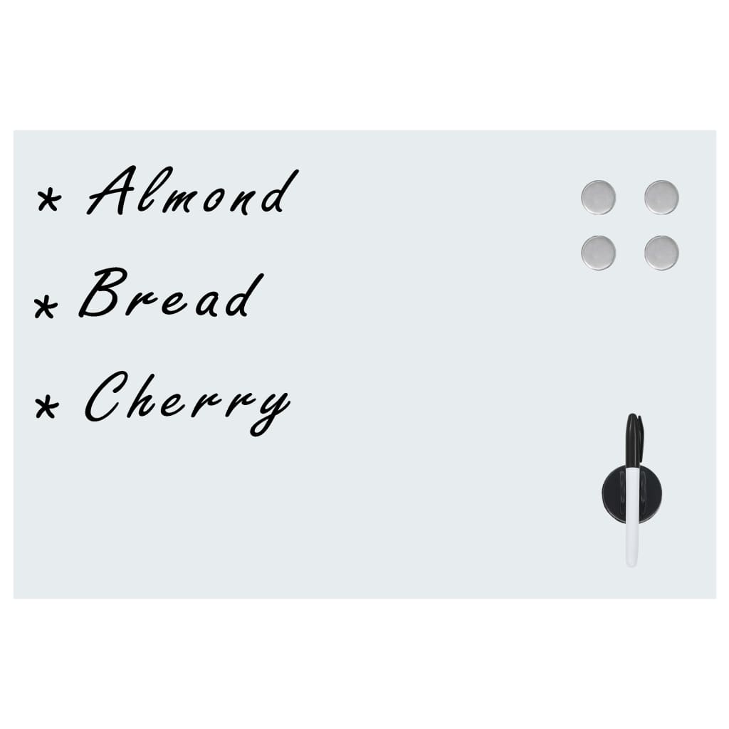 vidaXL Πίνακας Επιτοίχιος Μαγνητικός 50 x 30 εκ. Γυάλινος