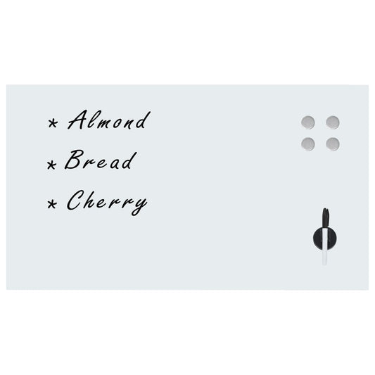 vidaXL Πίνακας Επιτοίχιος Μαγνητικός 120 x 60 εκ. Γυάλινος