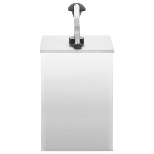 vidaXL Διανεμητής Σάλτσας 3,5 Λίτρα από Ανοξείδωτο Ατσάλι