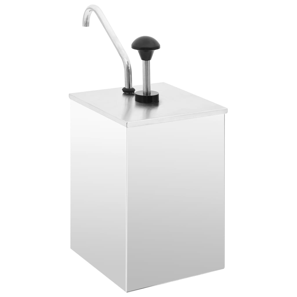 vidaXL Διανεμητής Σάλτσας 3,5 Λίτρα από Ανοξείδωτο Ατσάλι