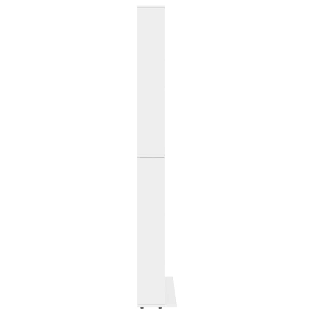 vidaXL Έπιπλο για CD Λευκό 102 x 23 x 177,5 εκ. από Επεξεργασμένο Ξύλο