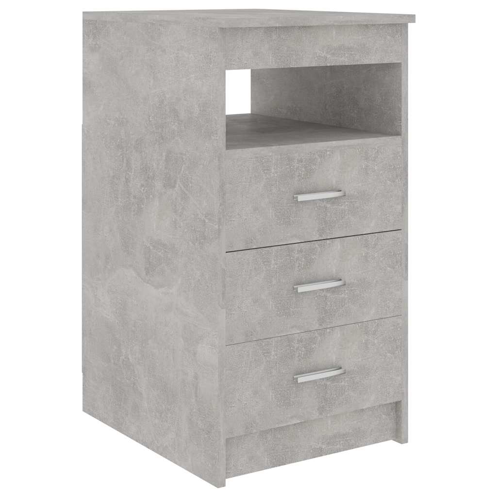 vidaXL Συρταριέρα Γκρι Σκυροδέματος 40x50x76 εκ. Επεξεργασμένο Ξύλο