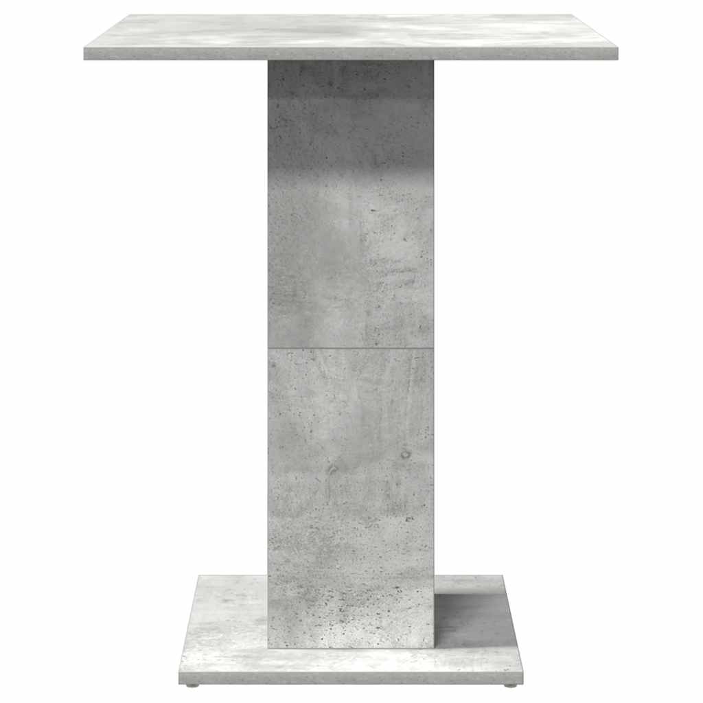 vidaXL Τραπέζι Bistro Γκρι Σκυροδέματος 60 x 60 x 75 εκ. Επεξ. Ξύλο