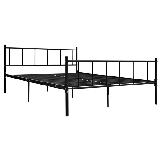 vidaXL Πλαίσιο Κρεβατιού Μαύρο 180 x 200 εκ. Μεταλλικό