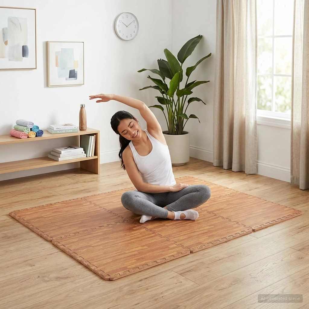 vidaXL Δάπεδα Προστασίας 6 τεμ. Σχέδιο Ξύλου 2,16 μ² Αφρώδες Υλικό EVA