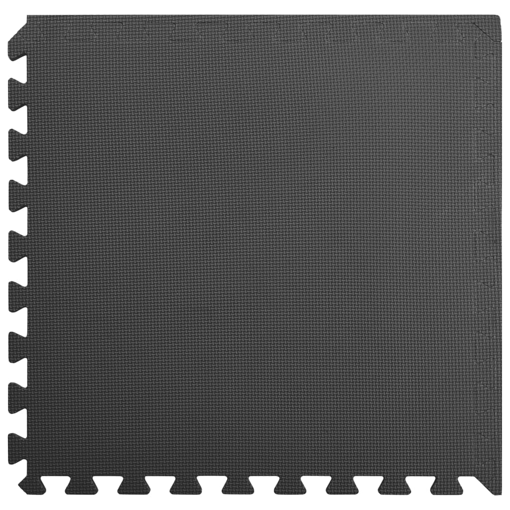 vidaXL Δάπεδα Προστασίας 6 τεμ. Μαύρα 2,16 μ² από Αφρώδες Υλικό EVA