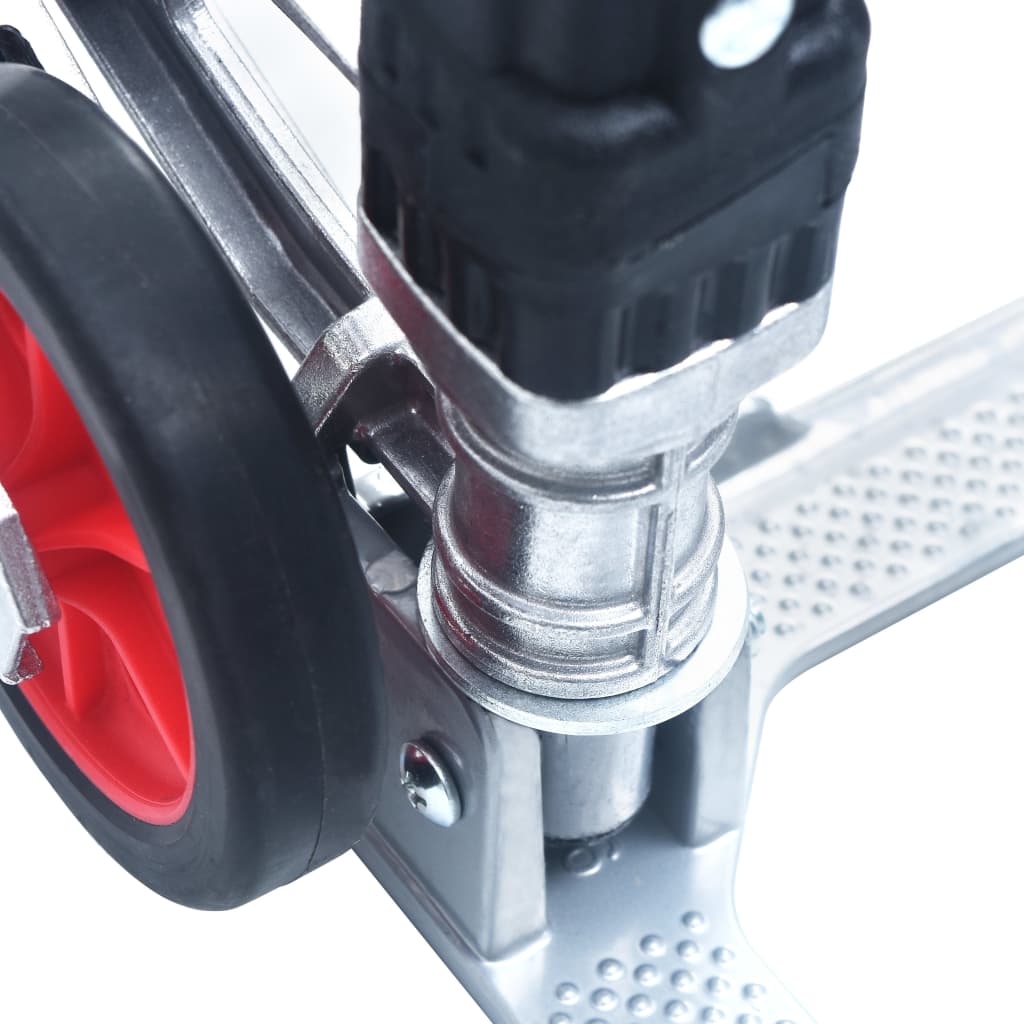 vidaXL Καρότσι Μεταφοράς για Σκάλες Πτυσσόμενο Ασημί 70 κ. Αλουμινίου