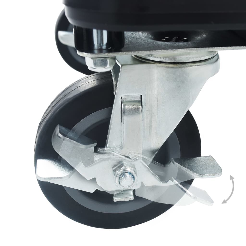 vidaXL Καρότσι Μεταφοράς Πτυσσόμενο Ασημί 150 κ. Αλουμινίου