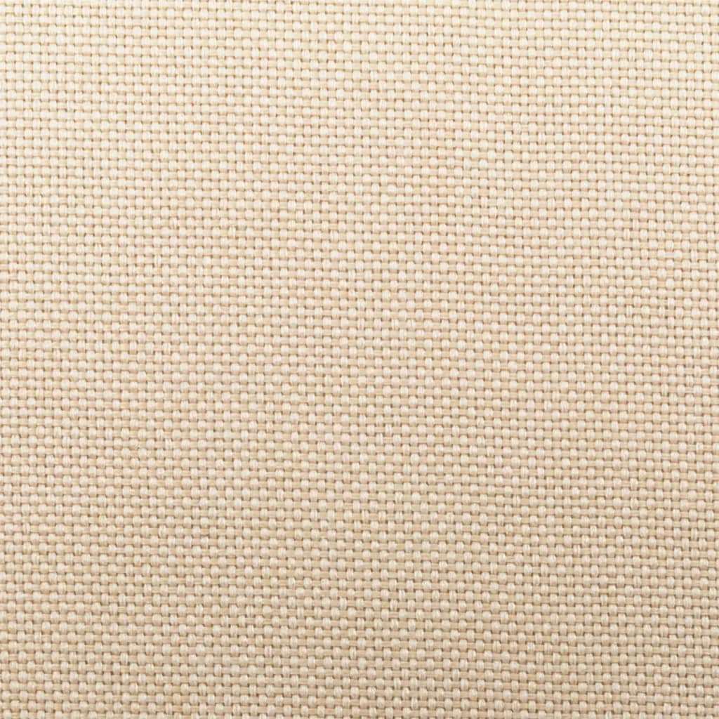 vidaXL Σκαμπό Μπαρ 2 τεμ. Κρεμ Υφασμάτινα