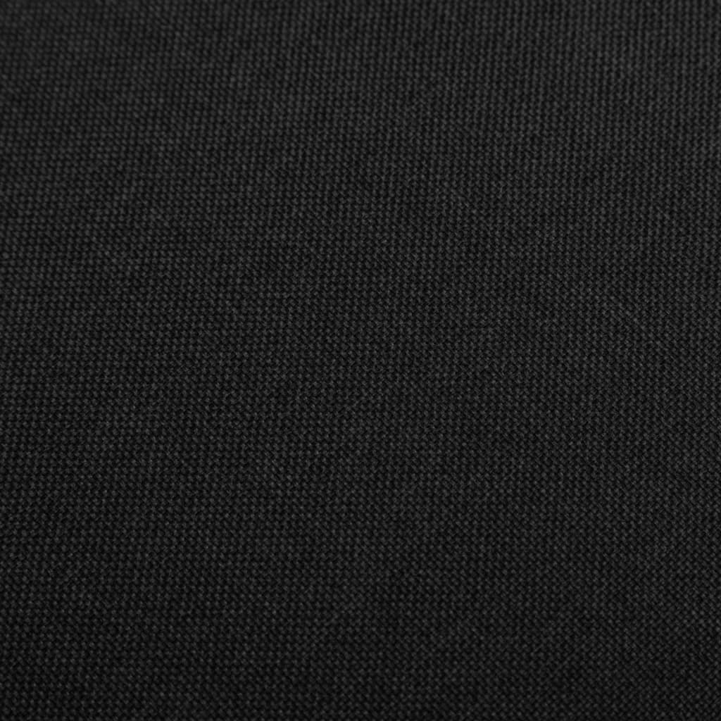 vidaXL Σκαμπό Μπαρ 2 τεμ. Μαύρα Υφασμάτινα