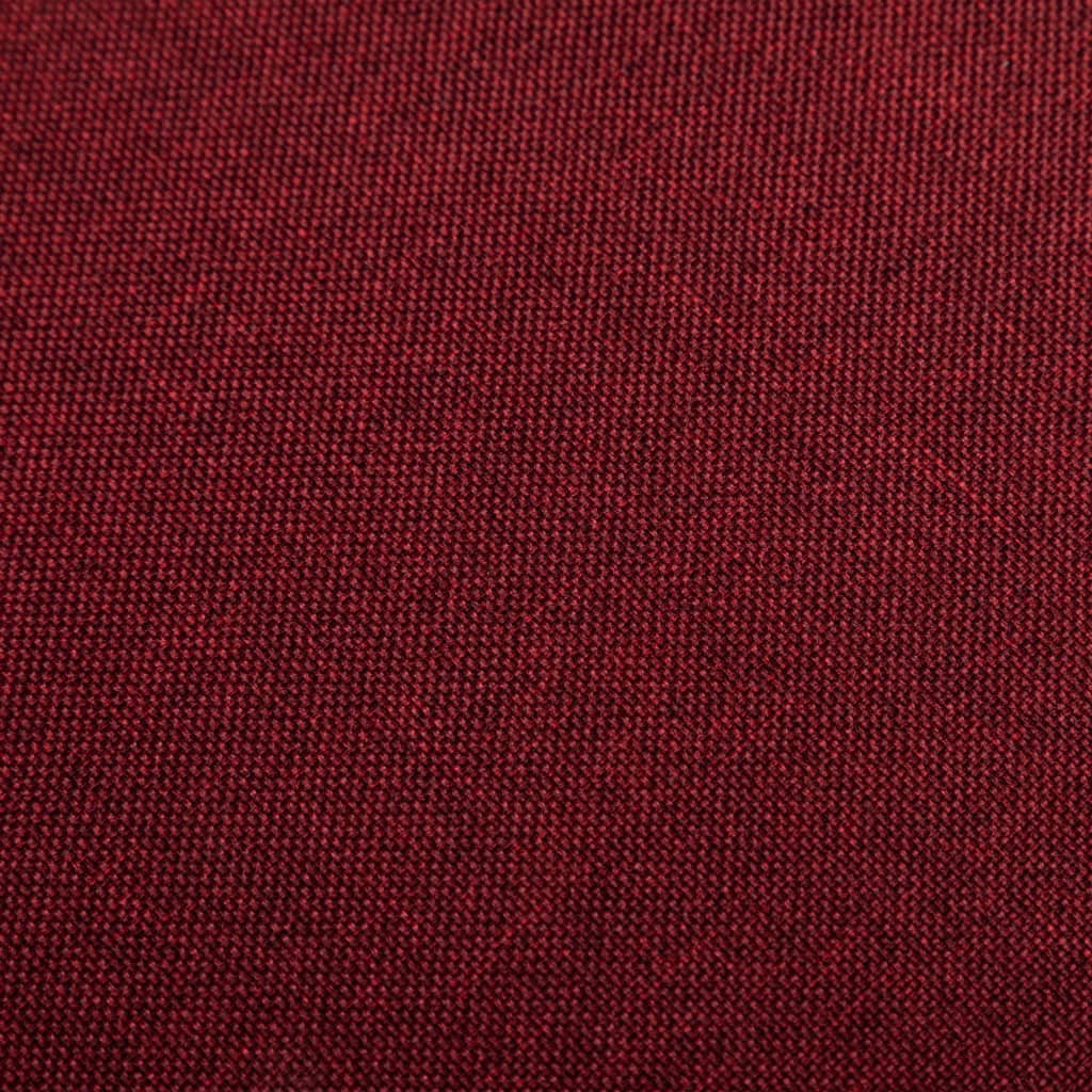 vidaXL Σκαμπό Μπαρ 2 τεμ. Μπορντό Υφασμάτινα