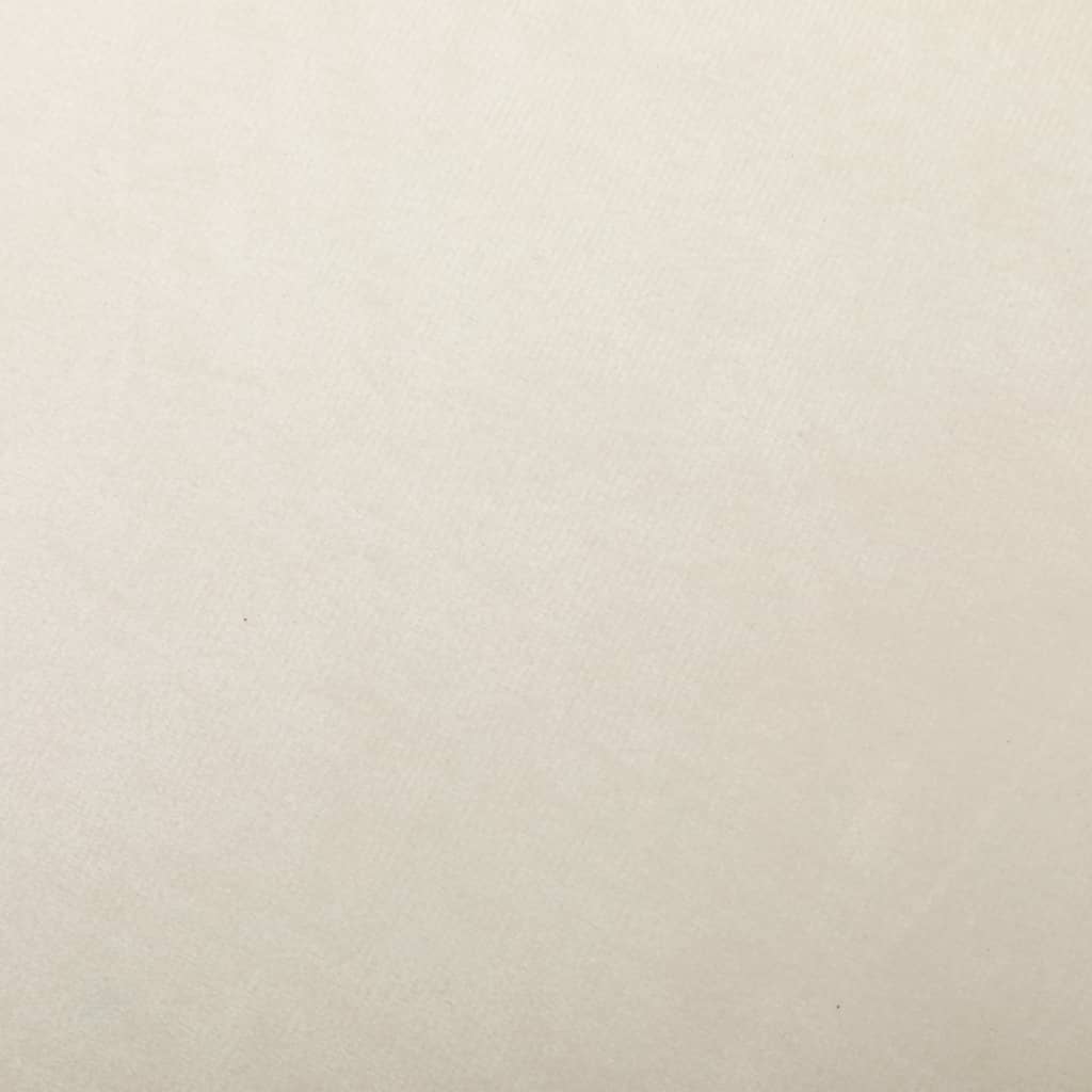 vidaXL Κουνιστή Πολυθρόνα Κρεμ Βελούδινη