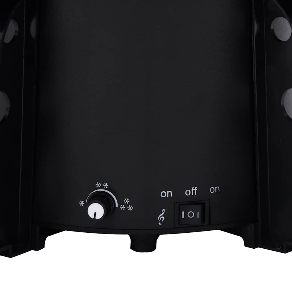 vidaXL Χριστουγεννιάτικο Δέντρο που Χιονίζει Μαύρο 140 εκ. PVC με Βάση