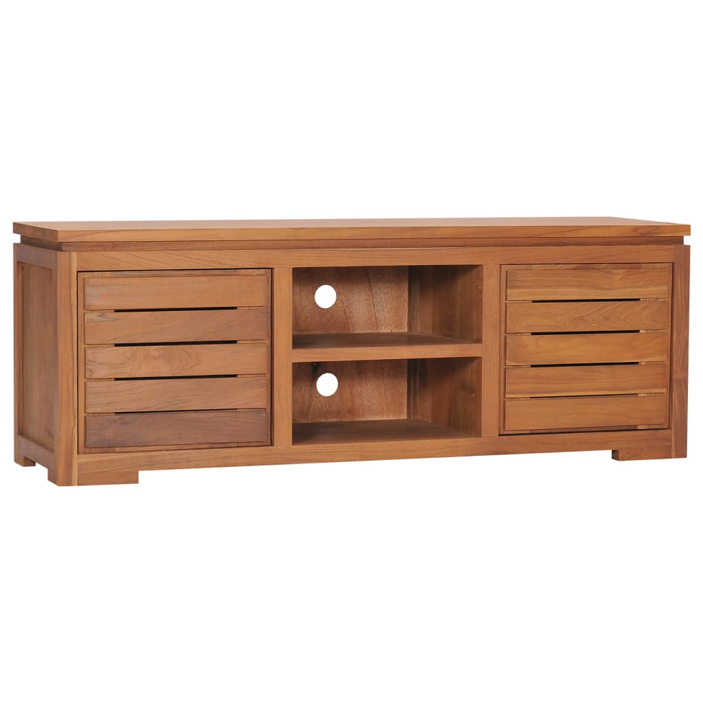 vidaXL Έπιπλο Τηλεόρασης 110 x 30 x 40 εκ. από Μασίφ Ξύλο Teak